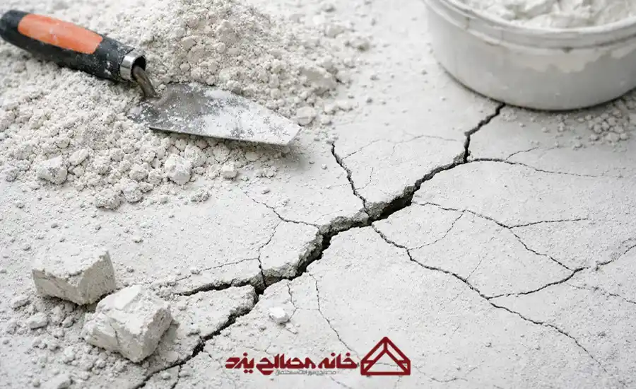 انواع ترک در سیمان سفید و پودر سنگ